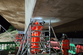 The work takes place day and night to avoid disruption to drivers.