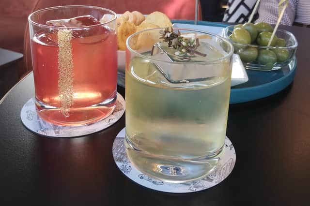 Signature cocktails at Charlie's Rooftop Bar