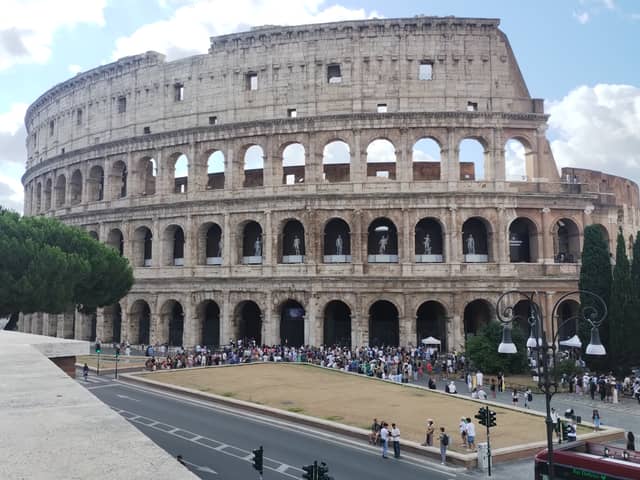 The world-famous Colosseum in Rome