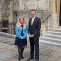 Donna Jones with Alex Rennie, the newly appointed deputy police and crime commissioner for Hampshire & Isle of Wight.