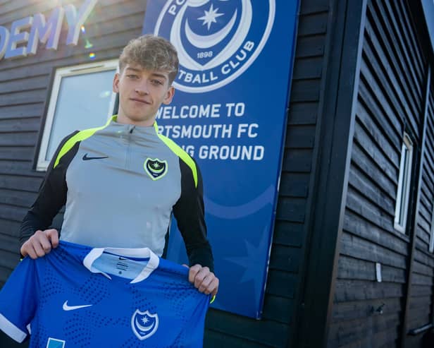 Pompey new boy Brandon Downey