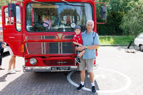 Port Solent 999 day 

Pictured: Little Fred with Big Fred enjoying 999 day in Port Solent. 

Picture:Marcin Jedrysiak