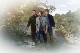 Aaron Dingle [DANNY MILLER], John Sugden [OLIVER FARNWORTH] and Robert Sugden [RYAN HAWLEY].   