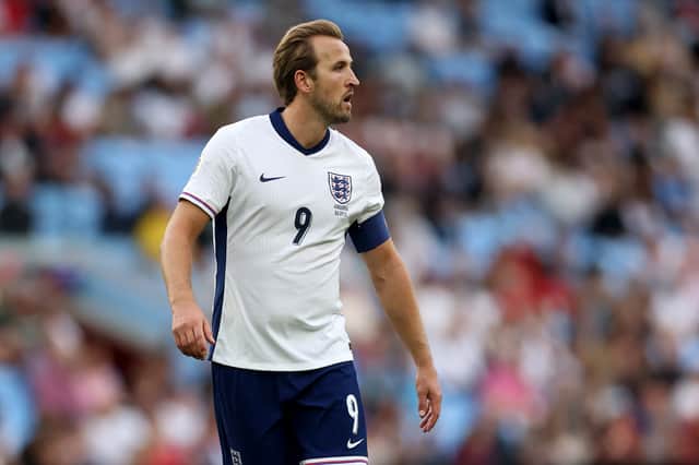 Harry Kane in action for England