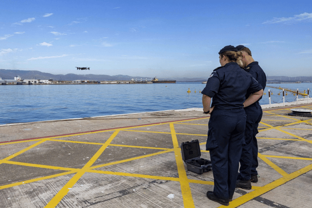 The drones will support the squadron's ability to patrol territorial waters.