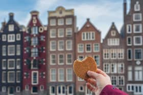 Everyone enjoys a delicious stroopwafel in the heart of Amsterdam, no matter your age.