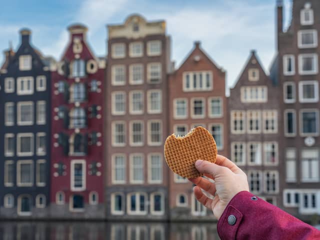 Everyone enjoys a delicious stroopwafel in the heart of Amsterdam, no matter your age.