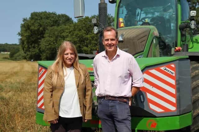 PCC Donna Jones with Mark Thistlethwayte, owner of the Southwick Estate