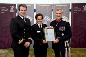 Hampshire fire service has received a silver award for supporting former military personnel.