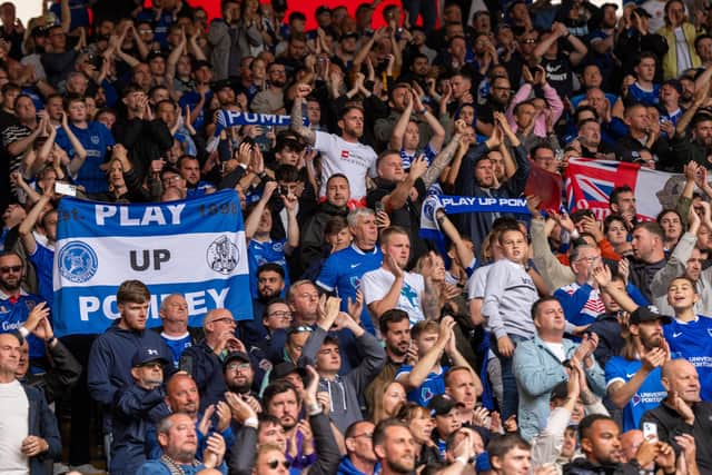 2,700 Pompey fans were packed into the away end at Southampton for the south-coast derby