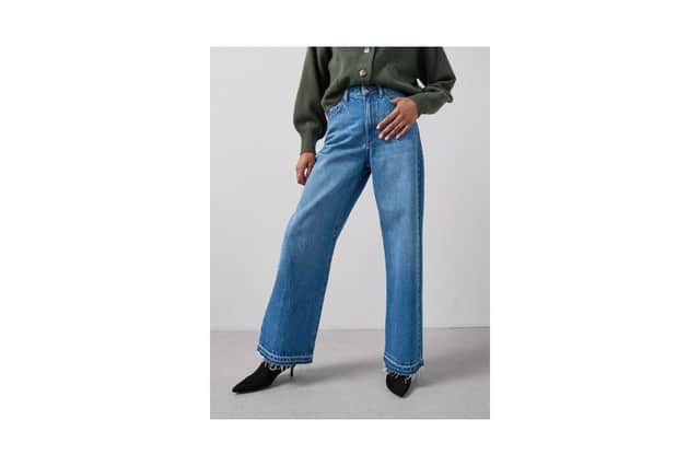 The Wide-Leg Jeans with Hem Detail £38 are an instant wardrobe staple.