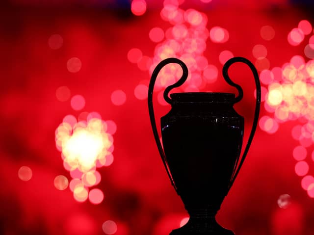 The UEFA Champions League trophy