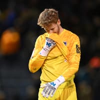 'Come back stronger' - Portsmouth keeper Nicolas Schmid posts 16-word message on Instagram following injury picked up against Southampton  that angered John Mousinho