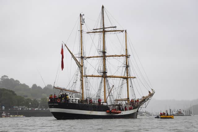 Pelican of London, a sail training ship built in 1948, has been used to train prospective Royal Navy and Royal Fleet Auxiliary officers.