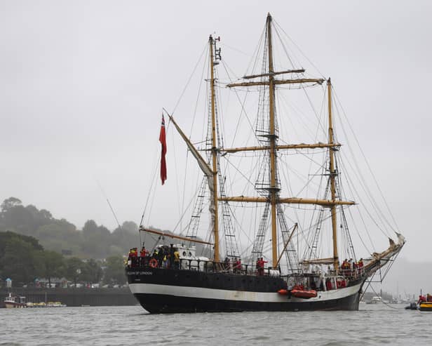 Pelican of London, a sail training ship built in 1948, has been used to train prospective Royal Navy and Royal Fleet Auxiliary officers.