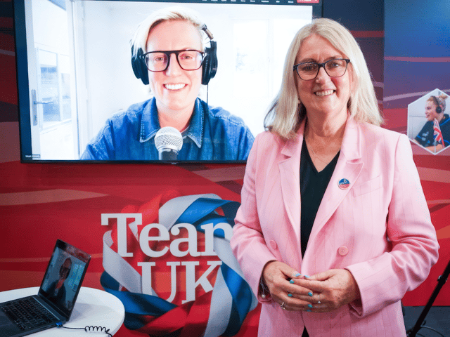 Steph meets the minister, Baroness Smith