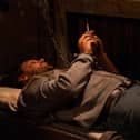 Mackenzie Boyd (Lawrence Robb) in the bunker on Emmerdale