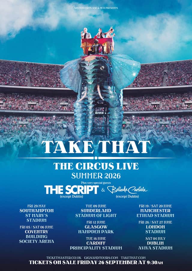 Take That the Circus tour 2026