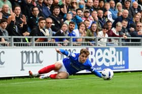 Zak Swanson has not featured in Pompey’s last two matches from the defeat at Ipswich. Picture: Jeff Mood/ProSportsImages