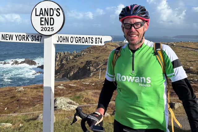 Chris Short after completing his challenge 