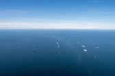 Four Royal Navy P2000 patrol boats joined a huge Nato exercise in the Baltic.
