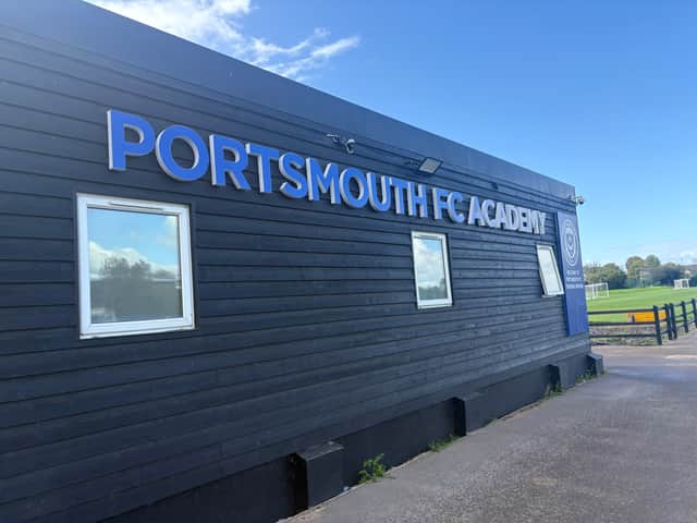 Pompey have this summer transformed their largest Portakabin building to house the Academy offices.