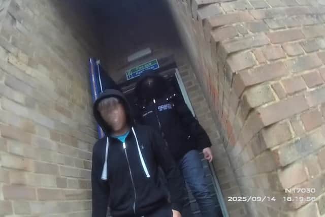 Police have released images of young people who accessed the rooftops of shops in Waterlooville.