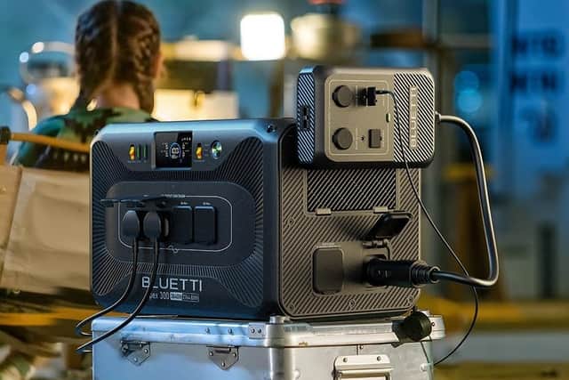 The D1 hub adds 12v outputs that the unit doesn't come with