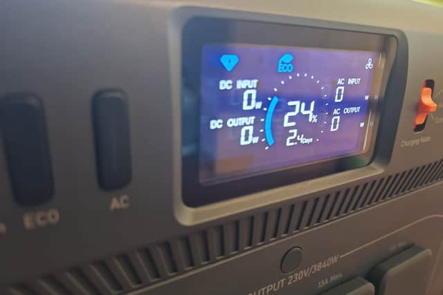 The LCD display is clear and easy to understand
