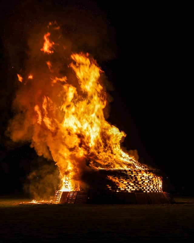 HMS Sultan put on a show last year at their Bonfire and Fireworks Night