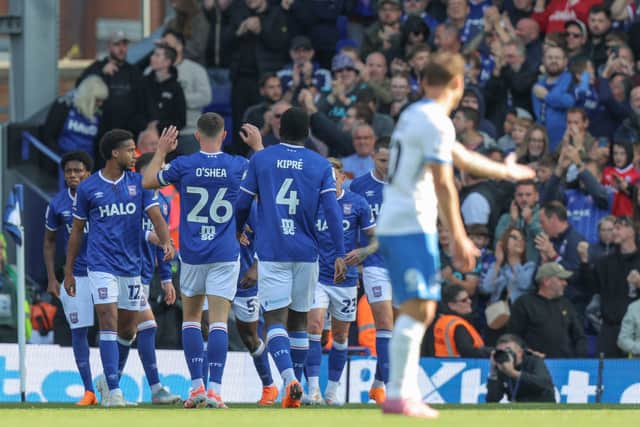 Jayden Philogene opened the scoring within 10 minutes against Pompey.