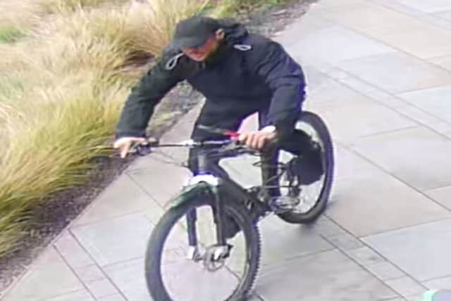 Police would like to speak to this man as part of an investigation into a bike theft at Ravelin Sports Centre on Wednesday, September 17.