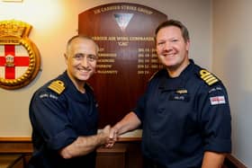 Captain Colin McGannity has handed over Command of the UKCSG Carrier Air Wing to Captain Edward Phillips. This comes as HMS Prince of Wales continues her deployment in the Indo-Pacific.