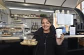 Tia Gurney, manager of Henry's Coffee, on Hambledon Road in Denmead.