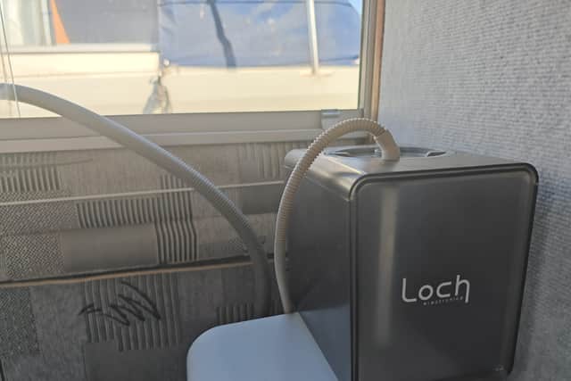 The external water tank is also really compact, and simple to set up