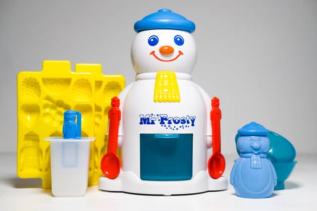 Mr Frosty, with which you could make your own frozen drinks, was one of the most popular toys of the 80s