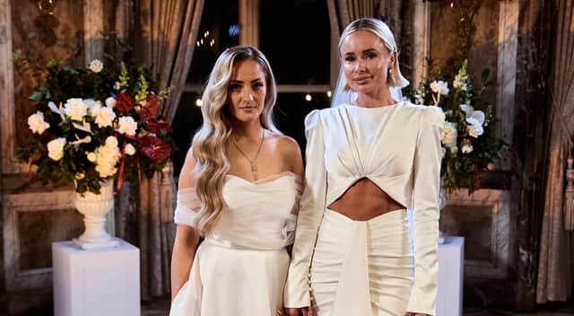 Married at First Sight series 10 couple Leigh and Leah. Photo by Channel 4.