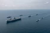 A military expert believes the freedom of navigation in the Indo-Pacific could be at risk following China’s actions against the Royal Navy. Pictured: HMS Prince of Wales on Exercise Bersama Lima.