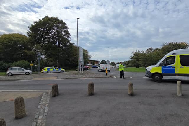 Brockhurst Road was closed off by police after a crash