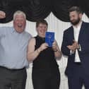 Winners Steve and George Reid from Blitz Photography - crowned the first Overall Business of the Year at the inaugral Gosport Business Awards in 2024. Pictured with David Steer, right, from headline sponsor StandardAero.