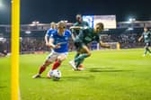 Adrian Segecic on the attack in Pompey's 2-2 draw against Watford on Wednesday night. Picture: Steve Bailey/ProSportsImages