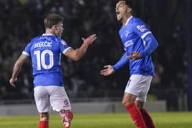 Pompey's Adrian Segecic. Pic: Barry Zee.