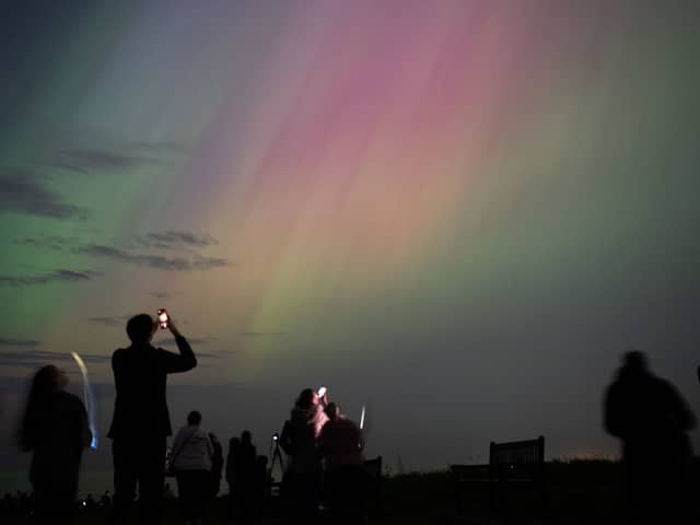 The Northern Lights as seen over Whitley Bay, in England's North East, last year