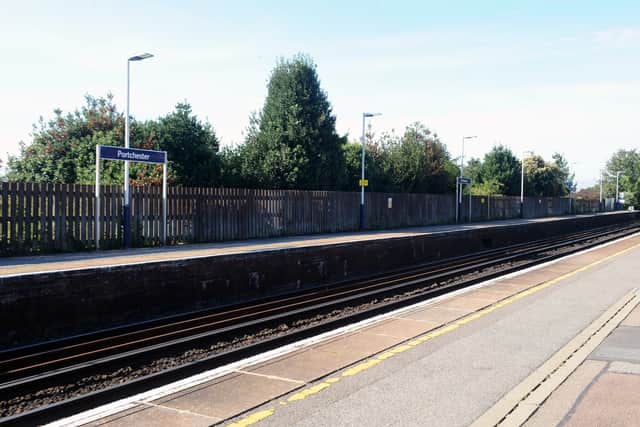 A person was injured on the tracks at Portchester Railway Station in Hill Road, Portchester, and rushed to hospital by paramedics.