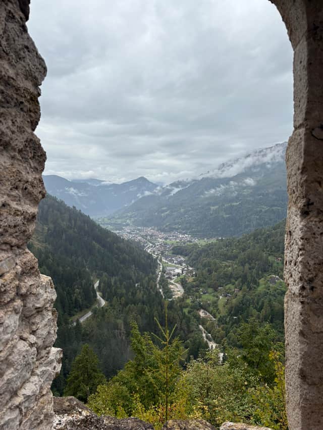 View from the castle of the valley