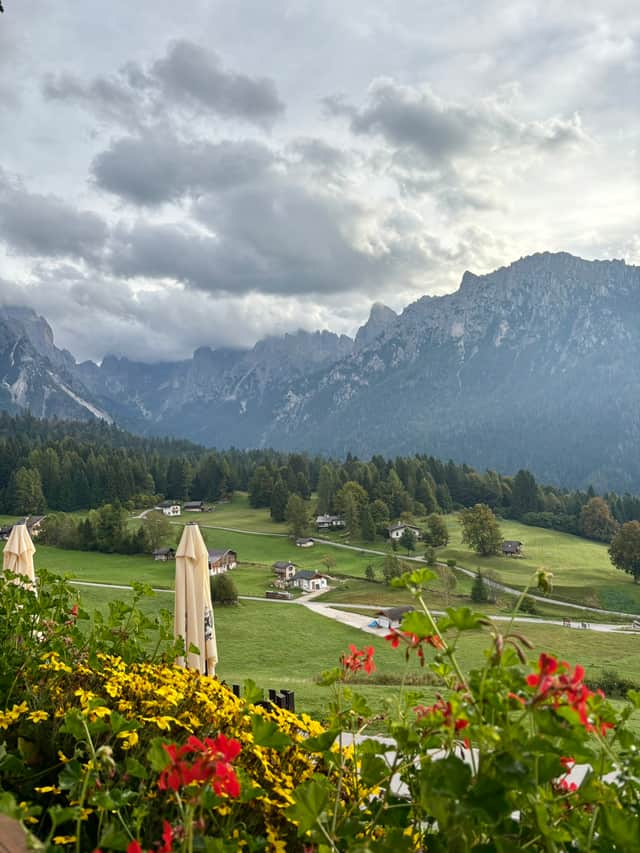 The view from Chalet Piereni