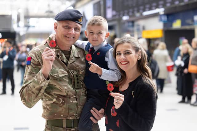 Free rail travel is being given to armed forces personnel and veterans attending remembrance services.