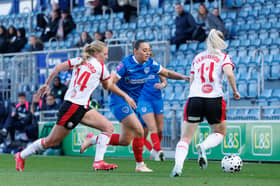 Pompey Women slumped to a 5-2 defeat to Southampton at Fratton Park. Picture: Marcin Jedrysiak