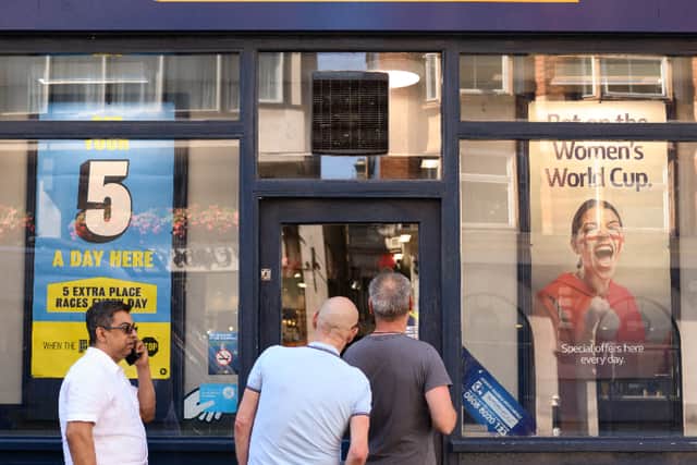 A branch of William Hill in London. The chain's parent company, Evoke, is considering closing up to 200 UK betting shops (Photo: Leon Neal/Getty Images)
