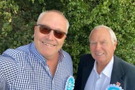 Cllr Barry Dunning, right, and Guy Montrose, Reform UK's chairman for New Forest West, left